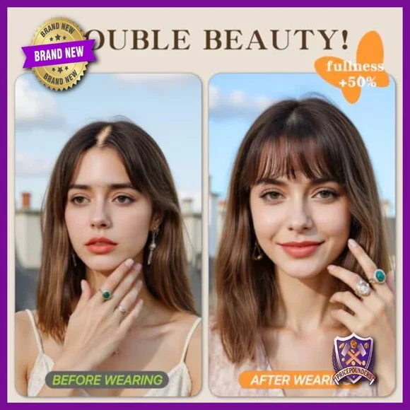 Human Hair Topper 8 Inch 150% Density Silk Base No Tangle Smooth - Picture 6 of 6